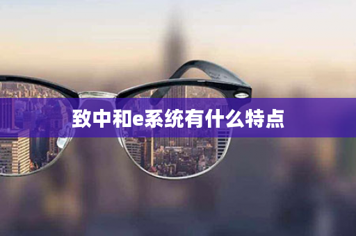 致中和e系统有什么特点