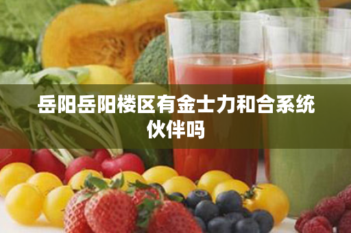 岳阳岳阳楼区有金士力和合系统伙伴吗