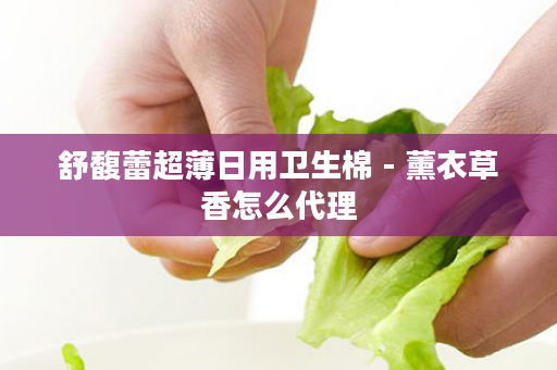 舒馥蕾超薄日用卫生棉 - 薰衣草香怎么代理