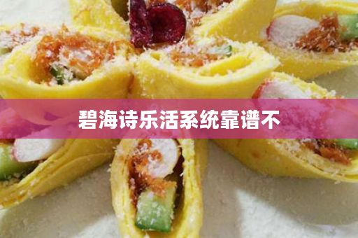 碧海诗乐活系统靠谱不