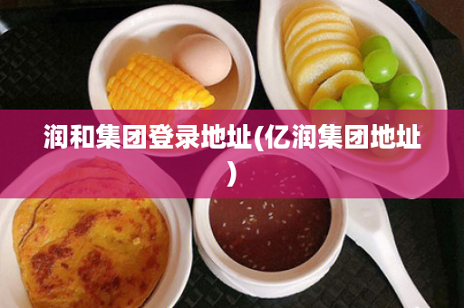 润和集团登录地址(亿润集团地址)