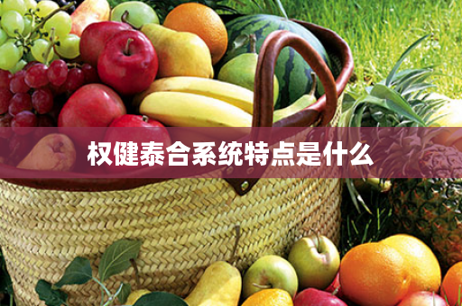 权健泰合系统特点是什么