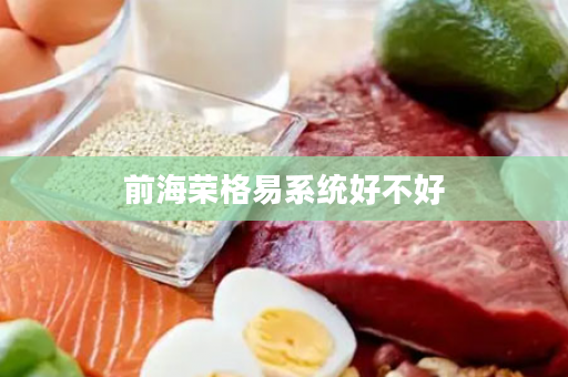 前海荣格易系统好不好