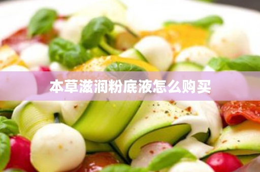 本草滋润粉底液怎么购买