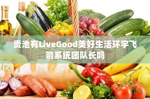 贵池有LiveGood美好生活环宇飞箭系统团队长吗
