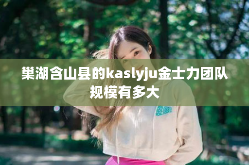 巢湖含山县的kaslyju金士力团队规模有多大