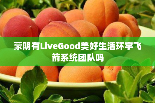 蒙阴有LiveGood美好生活环宇飞箭系统团队吗