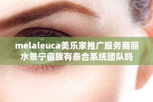melaleuca美乐家推广服务商丽水景宁畲族有泰合系统团队吗