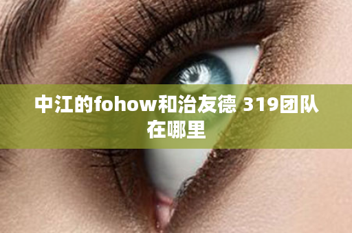 中江的fohow和治友德 319团队在哪里