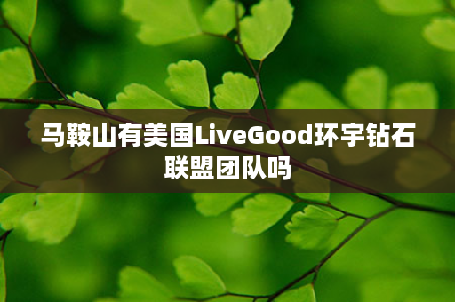 马鞍山有美国LiveGood环宇钻石联盟团队吗