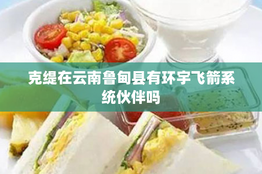 克缇在云南鲁甸县有环宇飞箭系统伙伴吗