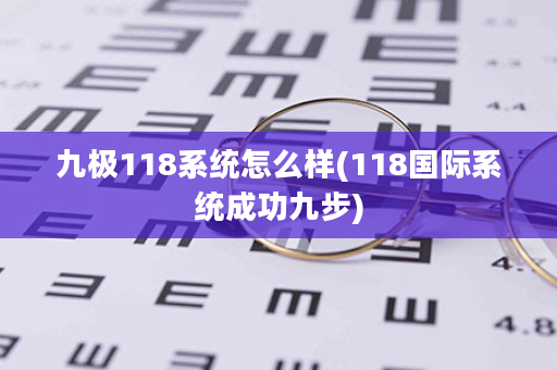 九极118系统怎么样(118国际系统成功九步)