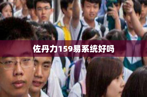 佐丹力159易系统好吗