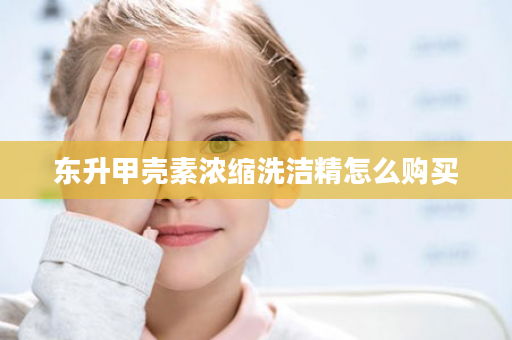 东升甲壳素浓缩洗洁精怎么购买