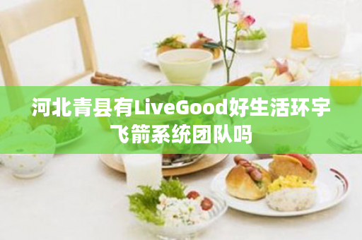 河北青县有LiveGood好生活环宇飞箭系统团队吗