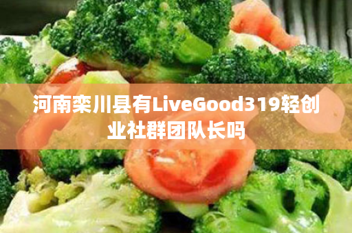 河南栾川县有LiveGood319轻创业社群团队长吗