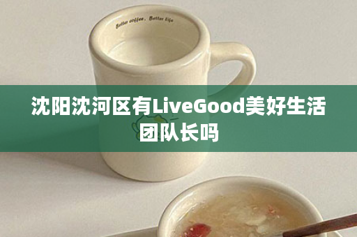 沈阳沈河区有LiveGood美好生活团队长吗