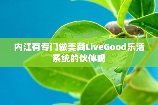 内江有专门做美商LiveGood乐活系统的伙伴吗