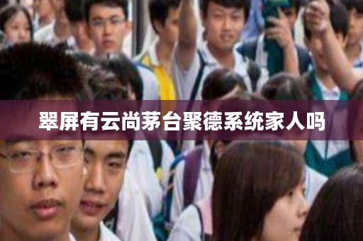 翠屏有云尚茅台聚德系统家人吗