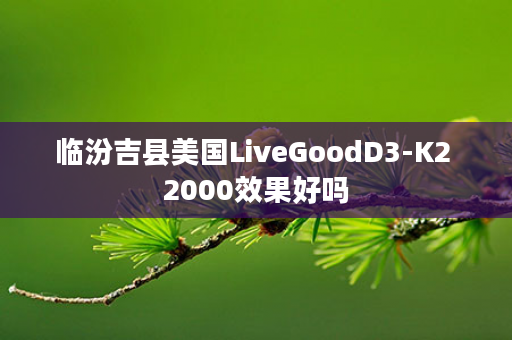 临汾吉县美国LiveGoodD3-K2 2000效果好吗