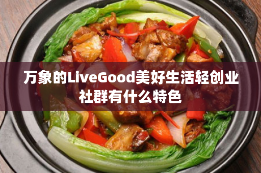 万象的LiveGood美好生活轻创业社群有什么特色