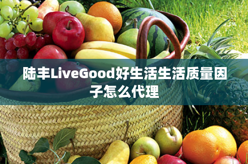 陆丰LiveGood好生活生活质量因子怎么代理