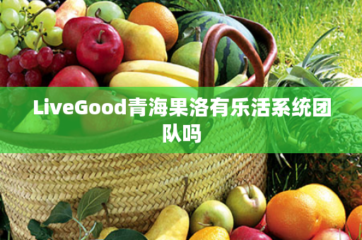 LiveGood青海果洛有乐活系统团队吗