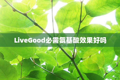 LiveGood必需氨基酸效果好吗