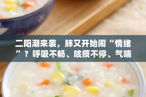 二阳潮来袭，肺又开始闹“情绪”？呼吸不畅、咳痰不停、气喘胸闷、阳后闷气…与其坐以待毙，不如主动出击，白藜芦醇，提高肺部免疫力，加成肺部抵御力！