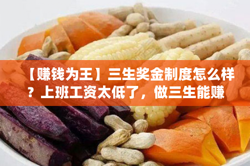 【赚钱为王】三生奖金制度怎么样？上班工资太低了，做三生能赚到钱吗？