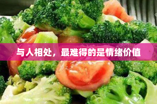 与人相处，最难得的是情绪价值